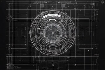 Wall Mural - trendy abstract wireframe background, featuring modern science and technology art elements for a fut