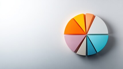 Aufkleber - A vibrant pie chart comparing consumer preferences for gloss, matte, and satin finishes