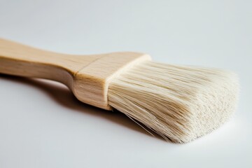 Aufkleber - Brush with soft bristles designed for delicate painting techniques and artistic applications in a clean workspace