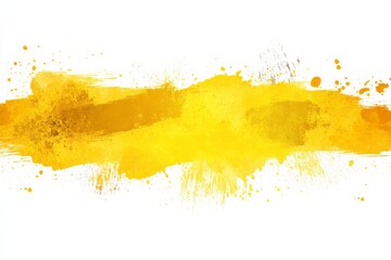 Leinwandbilder - Bright and vibrant yellow abstract texture with splashes and strokes for artistic designs and backgrounds