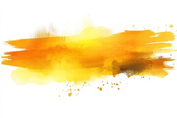 Aufkleber - Bright yellow watercolor abstract background for design or decoration projects with vibrant hues and textures