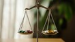 © Irina - Balance scale weighing pills against their side effects in a medical context