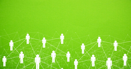 Wall Mural - people business connection. social network. communication