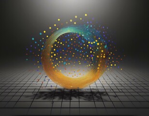 Wall Mural - dot circle transparent