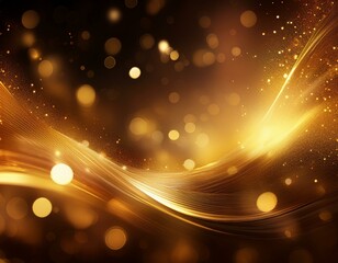 Wall Mural - prismatic luxury gold overlays n high resolution abstract light and golden bokeh textures perfect fo