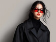 © Sung Hwan Kim - a chic fashion illustration of a woman in a trench coat