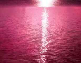 Wall Mural - a pink hue on water generated by photographing it then digitally altered to form a pink toned copy s