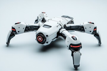 Poster - Robotic spider model displayed on a sleek surface, showcasing advanced technology and design features