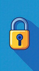 The Keys to Business Success: Unlocking Growth and Innovation Colorful padlock icon on blue background.