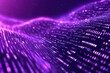 © julija - a stylish purple background of flowing binary code, symbolizing the fusion of technology and data in a visually striking and modern digital landscape