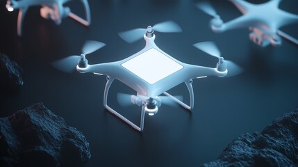 Sticker - Cutting-Edge Drones Paired with Autonomous Cars