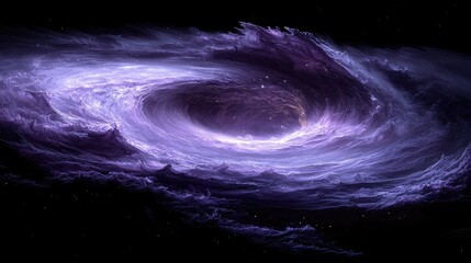 Wall Mural - cosmic nebula swirling purple galactic vortex