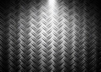 Wall Mural - Monochrome Herringbone Silhouette: Brushed Dashed Textured Background