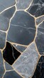 © Liliia - Elegant Rich black velvet texture with subtle golden glitter scattered throughout creating a luxurious and refined dark aesthetic background