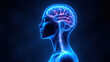 © Tameem - VNS or Vagus Nerve Stimulation as a medical device represented with an illustrated human head showcasing the device placement.