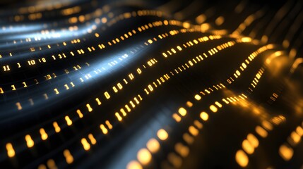 Technology Abstract: Golden Binary Code on Glossy Surface