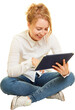 © Robert Kneschke - Junge Frau im Internet mit Tablet Computer