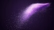 © Business Pics - Violet banner dark bokeh particles glitter awards dust gradient abstract background. Futuristic glittering in space on violet background blank empty.