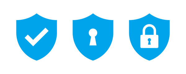 Wall Mural - security icon set