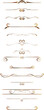 © Елена Челышева - vector vintage frames for decoration and design, golden gradient