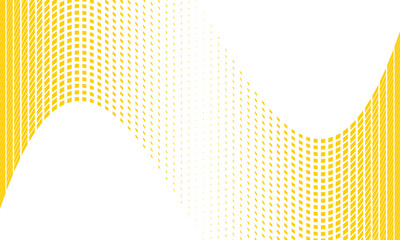 Wall Mural - abstract big to small yellow rectangle dot flag pattern suitable for background.