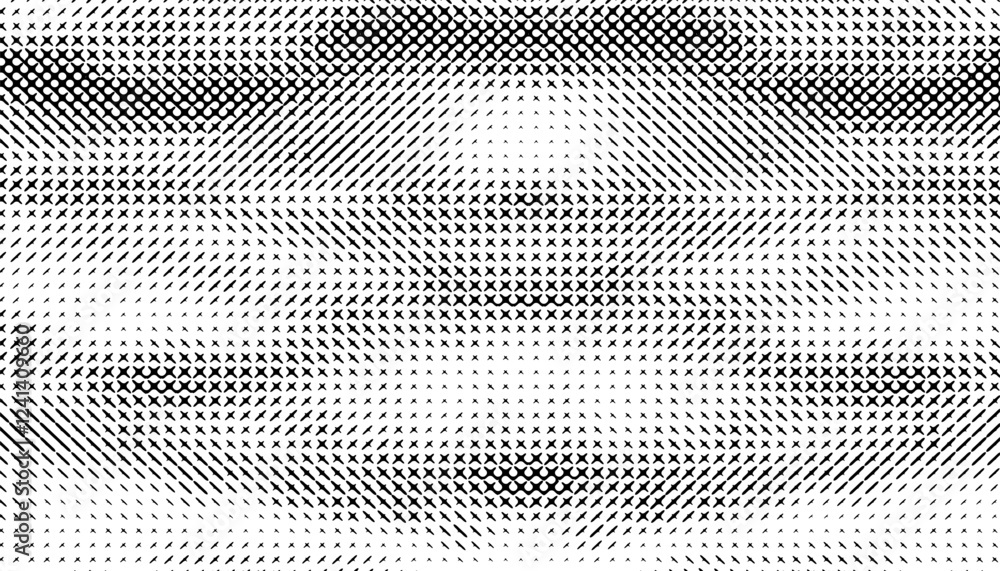 Black and white abstract halftone pattern for sporty background. Easily ...
