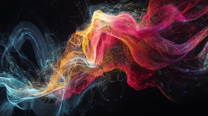 Aufkleber - Abstract visualization of big data and digital transformation
