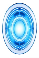 Wall Mural - Blue Technology Halo Commercial Element