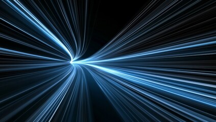 Wall Mural - a glowing light burst explosion set against a black background. modern illustration of light effect 