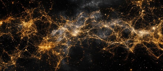 Wall Mural - Cosmic Web Galaxy Filaments in Deep Space