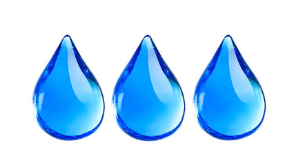 Fototapete - Elegant and Vibrant Blue Raindrop Splash on Transparent Glass Surface with Reflective Calming and Minimalist Composition