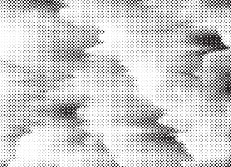Poster - Black and White Dots Background. Halftone Effect background. Grunge Halftone backdrop. Vector illustration.
