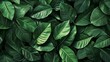 © nikomsolftwaer - Enhance your decor with botanical green leaves pattern home digital art lush environment aesthetic appeal
