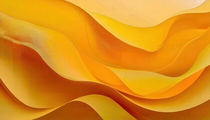 Poster - undulating golden sand dunes with smooth flowing curves, warm gradient hues, and intricate surface texture