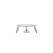 © MatandSterre - Modern Minimalist Table Design: Clean Lines and Elegant Simplicity. Perfect for contemporary interiors, this illustration showcases a stylish and functional piece of furniture.