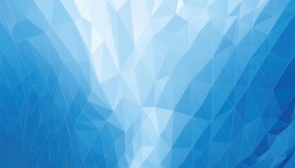 Poster - futuristic blue geometric pattern with abstract polygonal surface, modern architectural texture, digital technology background

