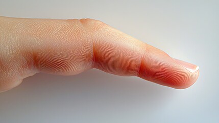 Canvas Print - Close-up of a Human Thumb Showing Fingerprint Detail