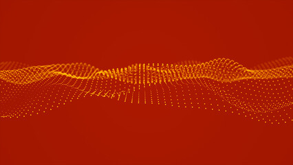 Wall Mural - 4k gold sparkling glow light trail particles moving background. fast energy flying wave line with fl