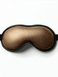 © abid - Gold sleeping mask, comfortable eye cover, relaxation, studio shot, pure white background, for better sleep