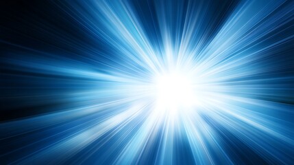 blue light burst, speed, energy, abstract background