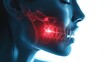 © KarpenArt Studio - woman with a painful mouth and jaw.
