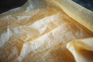 Wall Mural - A simple scene of a roll of bread sitting on a piece of paper