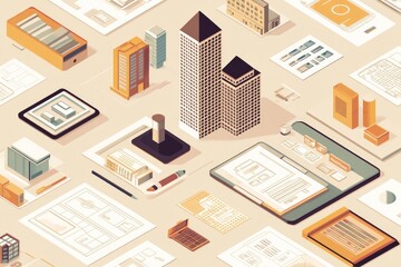 Isometric Architectural Design and Planning Visualization