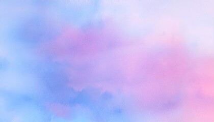 Wall Mural - watercolor painting creating a soft pink and blue background