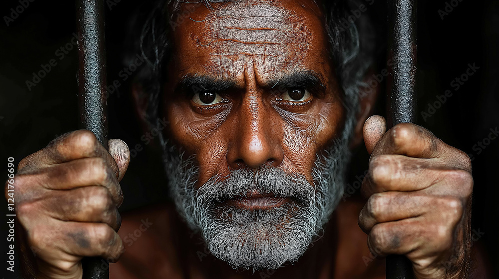 Facial features reveal despair and resilience in a middle-aged inmate ...