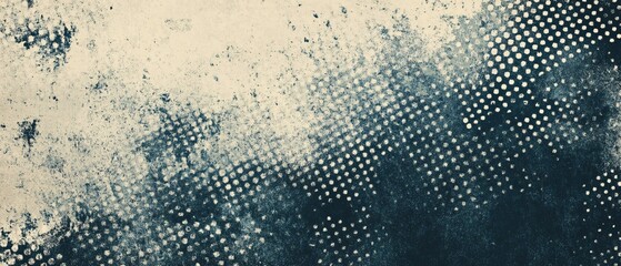 Wall Mural - Abstract Grunge Texture with Halftone Dots Pattern