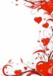 © kkkiim graphic - Valentine's Day border with red hearts and swirls
