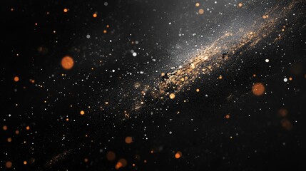 Black background with code texture for technology and programming concepts