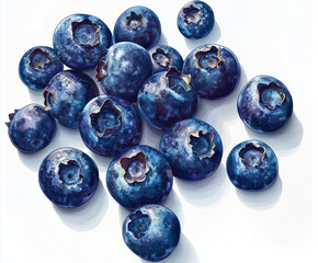 Wall Mural - blueberries