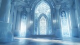 Frozen Palace: A Winter Wonderland of Ice and Light